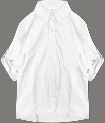 Koszula z ozdobną kokardą na plecach biała (24018)