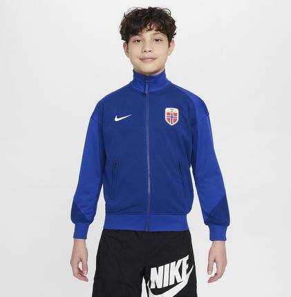 Kurtka Piłkarska Dla Dużych Dzieci Nike Dri-Fit Norwegia Academy Pro - Niebieski