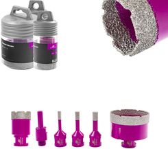 Zdjęcie Spacetronik Otwornice Diamentowe Koronki Do Gresu Zestaw 5Szt. - Krobia