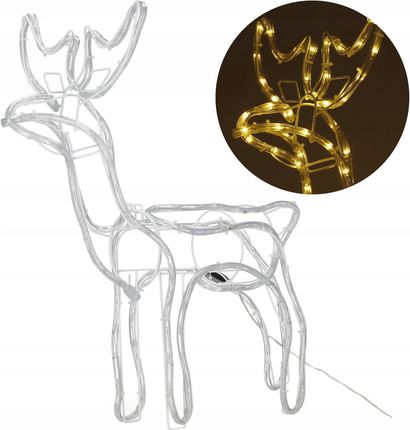 Springos Renifer Świecący 144 Led Ozdoba Świąteczna Do Ogrodu Biały Ciepły P1427625690