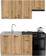 Zdjęcie Zestaw Mebli Kuchennych Presto 170 Cm Płyta Laminowana Dąb Evoke Dąb Evoke 100461883 - Wrocław
