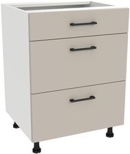 Zdjęcie Szafka Dolna Presto 3 Szuflady 60X82 Cm Płyta Laminowana Biały Kaszmir 100461979 - Rydułtowy