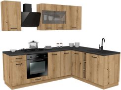 Zdjęcie Zestaw Mebli Kuchennych Presto 240X180 Cm Płyta Laminowana Dąb Evoke Dąb Evoke 100462004 - Lubsko