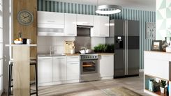 Zdjęcie Zestaw Mebli Kuchennych Vero 260 Cm Płyta Laminowana Biały Połysk 100462756 - Ostrów Wielkopolski