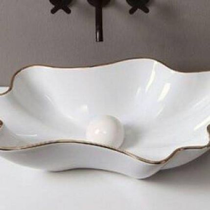 Rak Ceramics Korek Klik Klak Z Maskownicą Ceramiczną Pearl Biały Połysk Vitruvit 89365