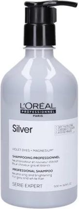 Loreal Expert Silver Szampon Neutralizujący I Rozjaśniający Do Włosów Siwych 500ml