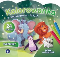 Zdjęcie Kolorowanka z tatuażami fluo Zwierzaki - Środa Śląska