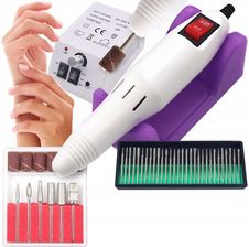 Frezarka Do Paznokci Manicure Pedicure Profesjonalna + Zestawy Frezw