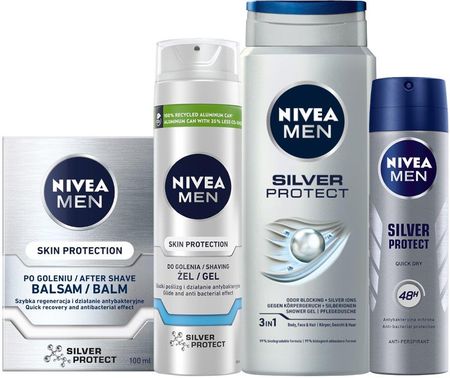 Nivea Men Silver Protect Zestaw Kosmetyków Męskich
