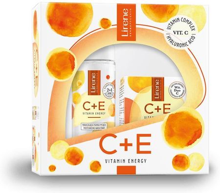 Lirene C+E Vitamin Energy Zestaw Nawilżająca Pianka Myjąca 150Ml + Odżywczy Krem Nawilżający 50Ml