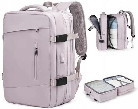K&M Plecak Na Laptopa Rozszerzany Miejski Bagaż Podręczny Z Usb 15,6'' (T103)