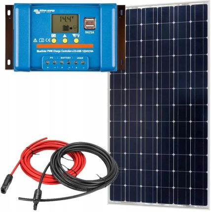 Panel słoneczny 175W z regulatorem ładowania 10A