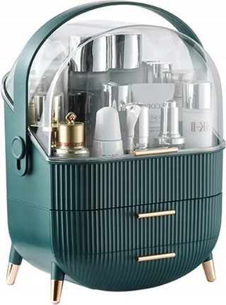 Korbi Szkatułka Organizer Szafka Na Kosmetyki Szuflady Nóżkach F9 Zielona