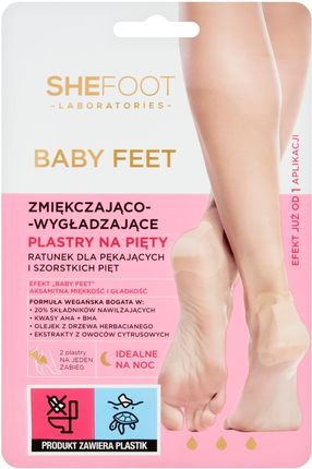 Shefoot Baby Feet Wygładzająco-Zmiękczające Plastry Na Pięty 1 Para
