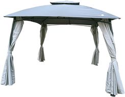 Zdjęcie Saska Garden Pawilon Ogrodowy 3X3X2.6M Z Zasłonami Szary 1055541 - Dąbrowa Górnicza