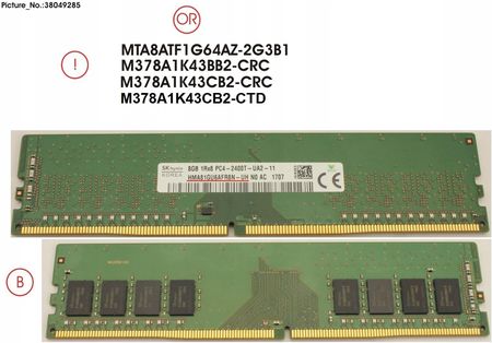 Fujitsu Pamięć Ram Memory 8GB DDR4-2400 Ud Samsung (38049285)