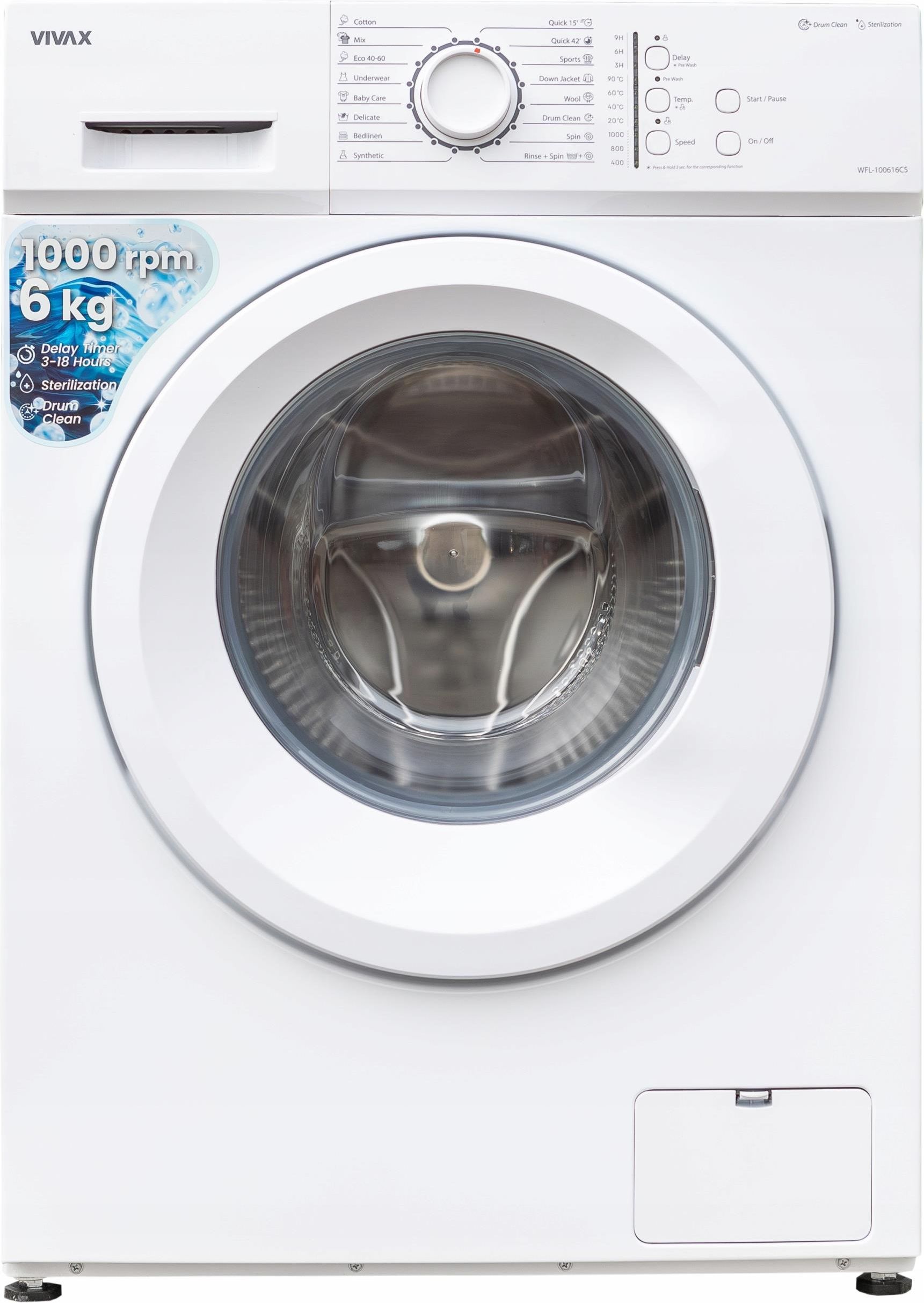 фото Пральна машина автоматична Vivax WFL100616CS