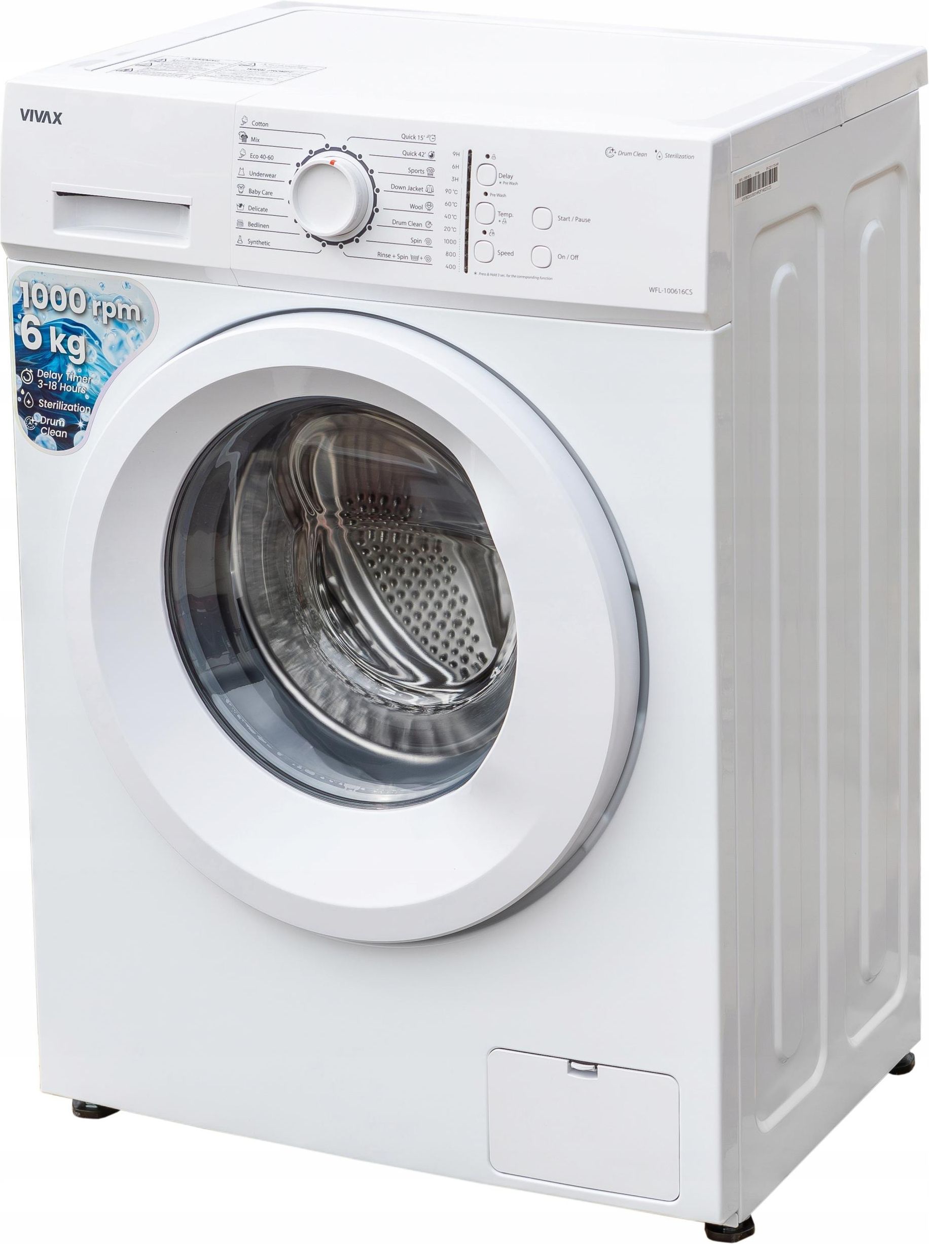 фото Пральна машина автоматична Vivax WFL100616CS