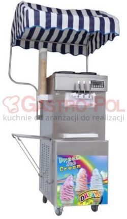 Resto Quality Maszyna Do Lodów Włoskich 2 Smaki +Mix Automat Do Lodów Nocne Chłodzenie Pompa Napowietrzająca 2X13L (RQMG33)