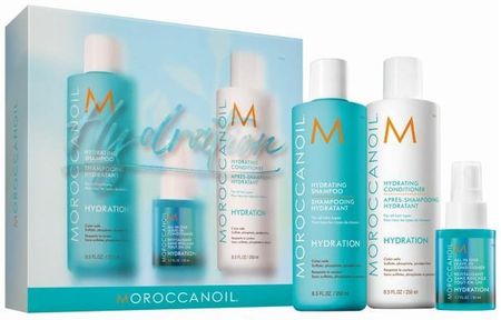 Moroccanoil Hydration Wymarzone Włosy Zestaw Nawilżenie Do Każdego Rodzaju Włosów Szampon Odżywka Spray All-In-One