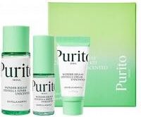 Purito Seoul Wonder Releaf Centella Mini Kit Unscented Zestaw Serum 15Ml + Toner 30Ml + Krem 15Ml