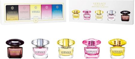 Versace Set Miniatur Crystal Noir Woda Toaletowa 5Ml + Bright Yellow Diamond Absolu Perfumowana Intense E
