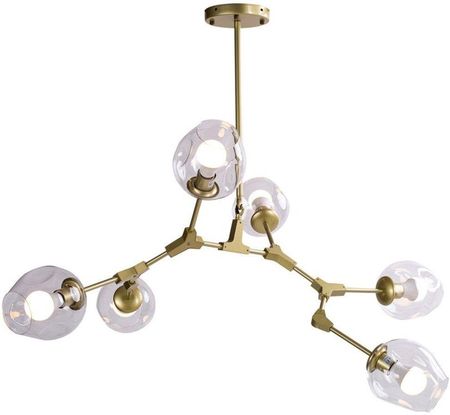 Step Into Design Lampa Wisząca Modern Orchid-6 130 St-1232-6 Gold Transparent Oprawa W Kolorze Złotym (Iof3_239)