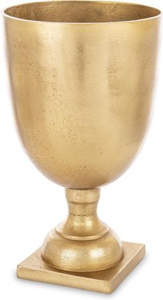 Metalowa stylowa złota osłonka na nóżce wazon dekoracyjny 163282