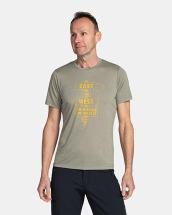 Koszulka męska Kilpi Garove Wielkość: XL / Kolor: ciemnozielony