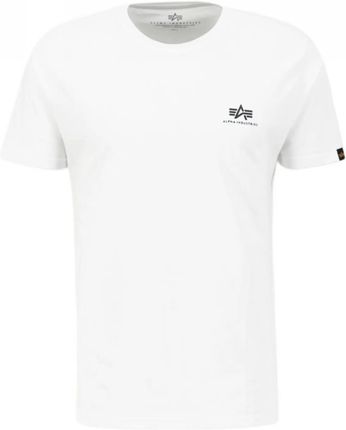 Koszulka Alpha Industries Small Logo Basic 188505 09 - Biała RATY 0% | PayPo | GRATIS WYSYŁKA | ZWROT DO 100 DNI