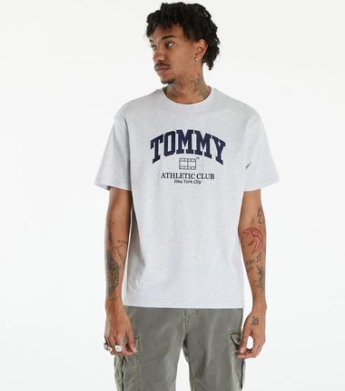 Tommy Jeans Varsity Logo T-Shirt Silver Grey