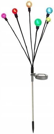 Lampa Solarna Wbijana Kuleczki 6 Led Lampka Ogrodowa Kule Kulki 1 - zdjęcie 2