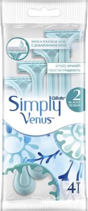 Gillette Simply Venus Jednorazowe maszynki do golenia dla kobiet, 4szt.