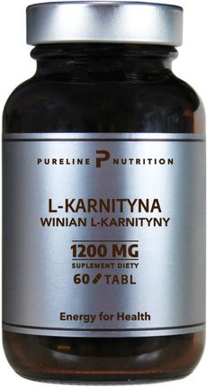L-karnityna Winian l-karnityny - 1200 mg - 60 tabletek - Pureline Nutrition || Oficjalny sklep MedFuture
