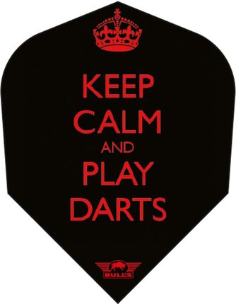 Piórko dart Bull's Powerflite Design 100, Wersja: Keep Calm and Play Darts No.6
