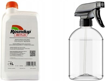 Bayer Roundup Randap 360 Plus Środek Chwastobójczy 1L + Butelka Z Rozpylaczem