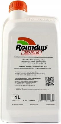 Bayer Roundup 360 Plus 1l Randap Środek Oprysk Chwastobójczy Na Wszystkie Chwasty