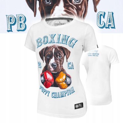 Pitbull West Coast T-shirt Koszulka Damska LIL' Champ Biała White M