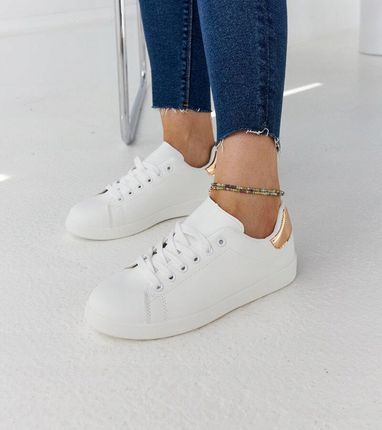 Sportowe buty damskie białe sneakersy trampki 28118 rozmiar 39