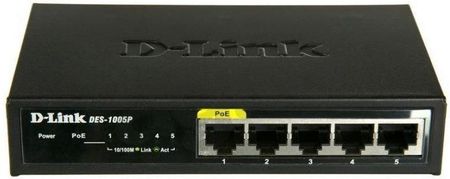 D-Link 5-Port Fast Ethernet PoE Desktop (DES-1005P/E)