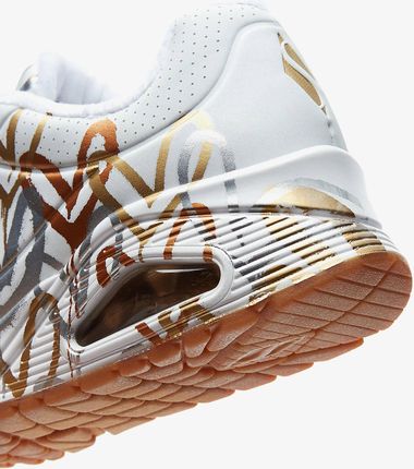 Sneakersy damskie Skechers X Jgoldcrown Uno - Metallic Love