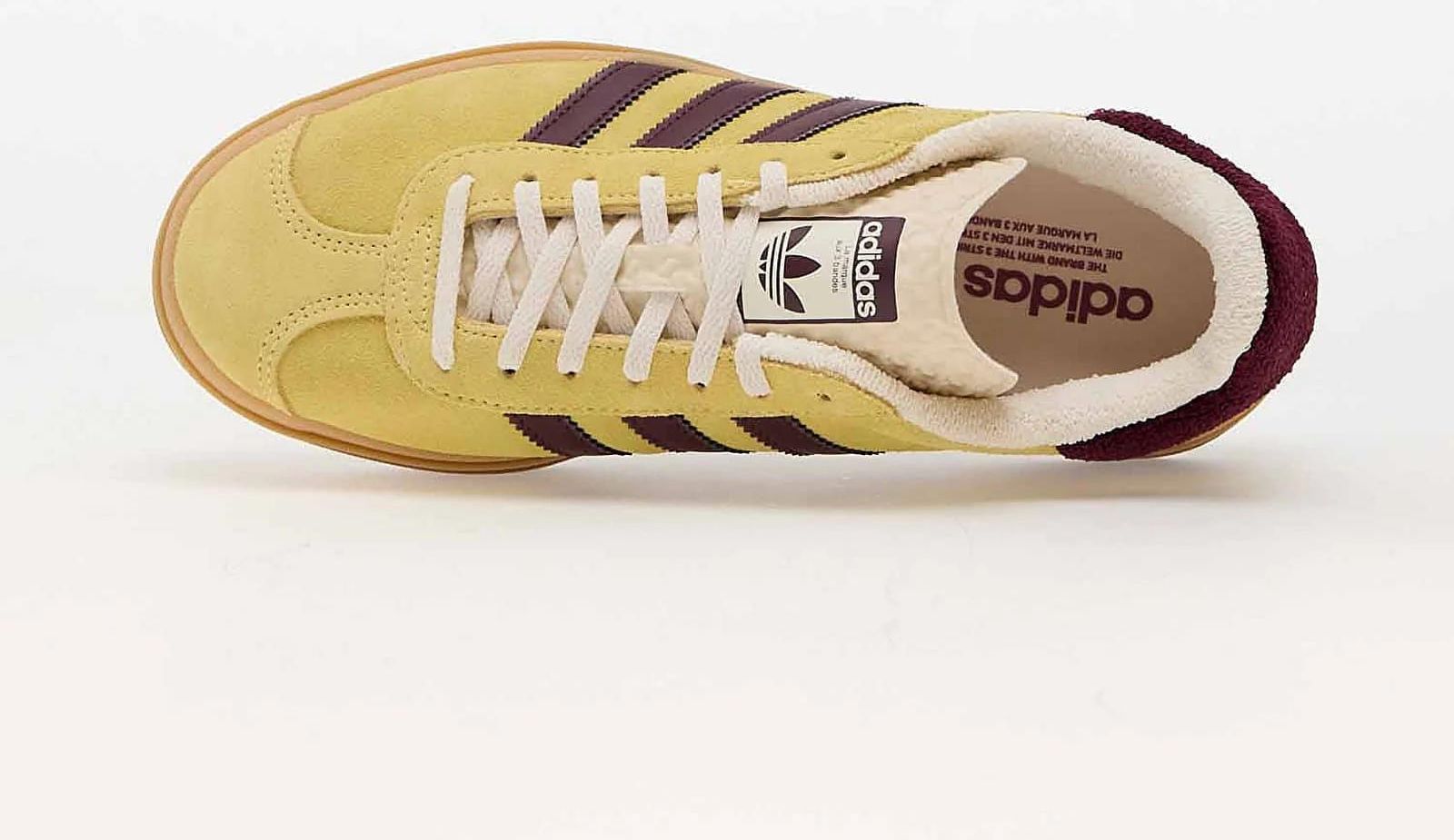 adidas gazelle silver green womens Adidas Gazelle Bold Nearly Yellow Maroon |IF5937| CollectKicks main image 0