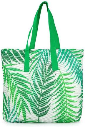 Torba plażowa zielona liście palmy 45×34 cm