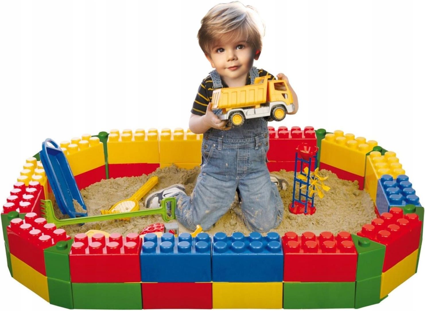 Mattoncini Polesie 68026 XXL Con Connettori, 36 Pezzi - Costruzioni Per Bambini Da 1 Anno In Su