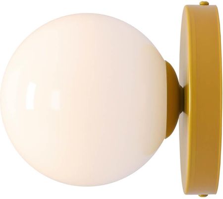 Aldex Kinkiet Naścienny Szklany Ball Ball Kula Biała Żółta 1126C14_S