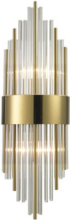 Step Into Design Kryształowy Kinkiet Ścienny Draco St-88003W-S Gold Glamour Złoty Przezroczysty St88003Wsgold