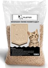 Żwirek Drewniany Niezbrylający Filemon Dla Królików Chomików Kotów 15Kg 40L