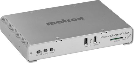 Matrox Monarch HDX | Dwukanałowy enkoder, streamer wideo HDMI, SDI 1080p, Ethernet, RTSP, RTMP, Nagrywanie SDXC, USB