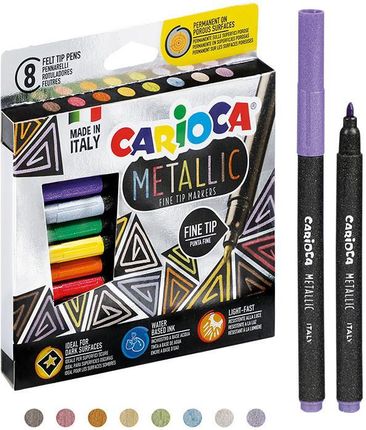 Carioca Pisaki Metallic 8 Kolorów