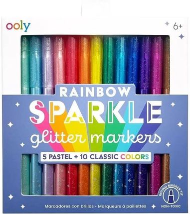 Flamastry Brokatowe Rainbow Sparkle 15Szt.